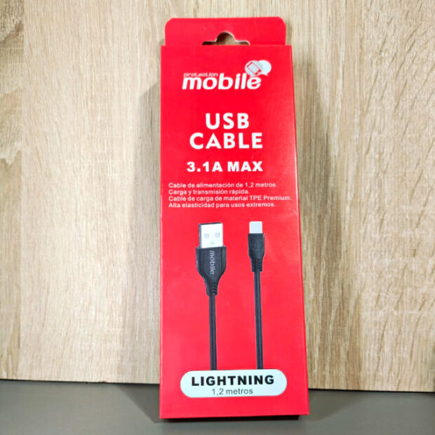 Cable USB -  Lightning Mobile
